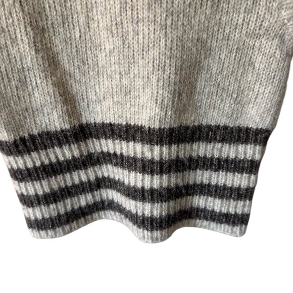 St. Roche Juniper Sweater Vest Heather Gray Size XS Floral Hand Embroidery Soft - Picture 11 of 16